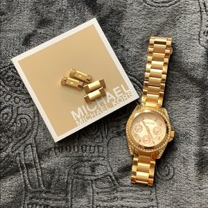 Rose gold Michael Kors watch